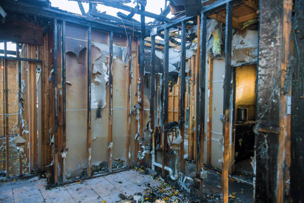 Professional Fire Damage Assessment technician working in Dublin, OH
